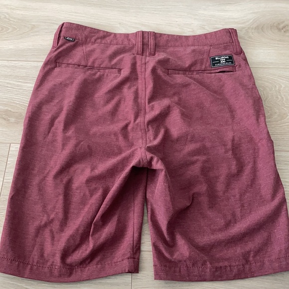 Billabong Burgundy Shorts - Picture 2 of 3